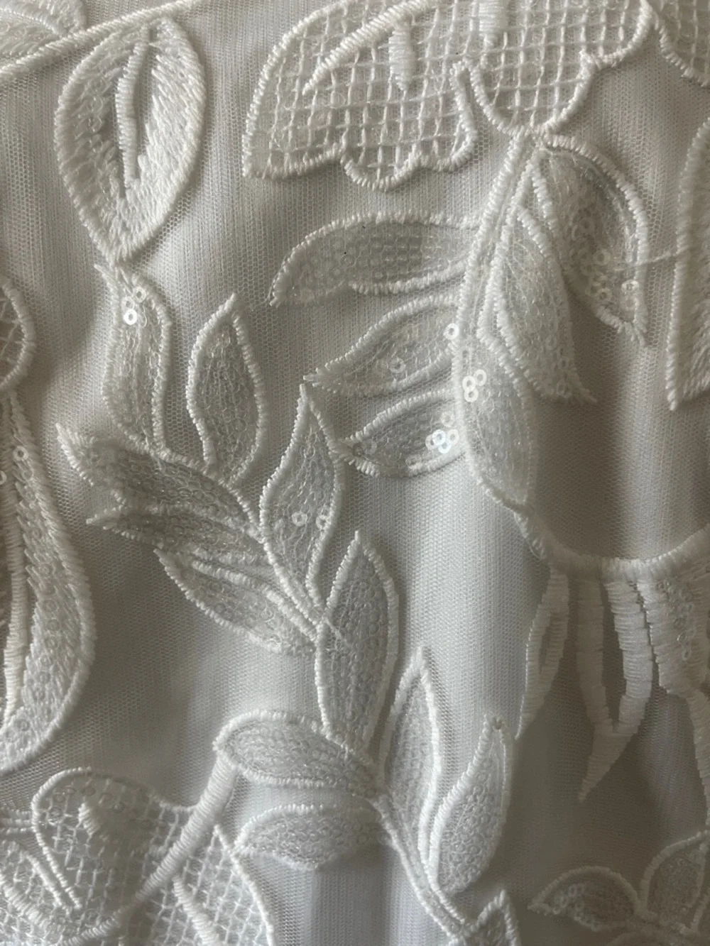 White Lace Bridal Maxi Dress Size 14 Boho Bride Wedding Reception Dress - Picture 8 of 8